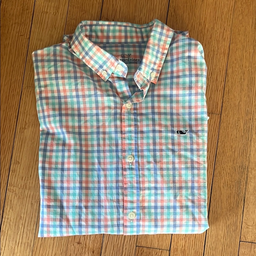 Vineyard Vines Boys Multicolor Check Shirt